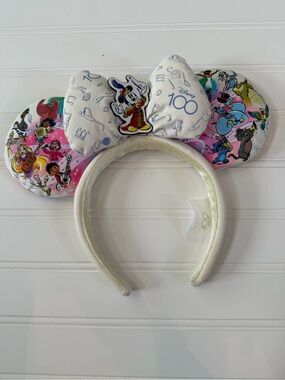 100 Years Watercolor Disney Parks Minnie Ears
